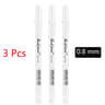 White Marker Pens Set Waterproof OilBased Gel Pens For DIY Graffiti Sketching  Writing Fine Brush T 13
