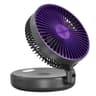 Foldable Desktop Fan Mini WallMounted Fan Rechargeable Portable Air Circulation Fan With Warm Night 6