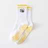 Womens Knitted Embroidered NonSlip Yoga Socks EU 3643  Silicone Grip Pilates  Fitness MidCalf Socks 20