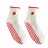 Womens Knitted Embroidered NonSlip Yoga Socks EU 3643  Silicone Grip Pilates  Fitness MidCalf Socks 25