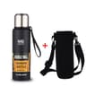 Large Capacity 304 Stainless Steel Thermos Bottle  Vacuum Insulated Tumbler With Carry Rope For Hot 10