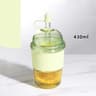 430ml Ins Style Straw Tumbler With Lid  Large Capacity Reusable Boba Tea  Coffee Cup 6