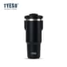 TYESO Large Capacity Stainless Steel Vacuum Tumbler With Handle  DualDrink Insulated Coffee  Water  6