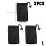 3 Pcs Nylon Mesh Drawstring Storage Pouch Set  Breathable Travel  Digital Accessories Organizer Bag 6