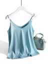 AOSSVIAO 2026 Satin Silk Spaghetti Strap Cami  Halter VNeck Sleeveless Summer Tank Top 8