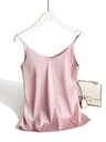 AOSSVIAO 2026 Satin Silk Spaghetti Strap Cami  Halter VNeck Sleeveless Summer Tank Top 12