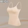 Womens Solid Padded Spaghetti Strap Cami  BuiltIn Bra Sexy Slim Tank Top 2024 6