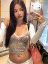 Leopard Print Lace Bow Crop Cami  Y2K Slim Fit Festival Party Top 8