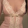 Fairy Coquette Lace Floral VNeck Tank Top  Y2K Bow Spaghetti Strap Cami 6
