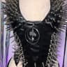 Gothic PU Leather Spike Tank Top  Rivet Y2K Cyber Punk Crop 19