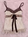 Y2K Lace Sling Backless Tank Top  Goth Coquette Punk Slim Cami 2