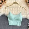 SilkBreeze Ice Silk BuiltIn Bra Crop Camisole For Women 7
