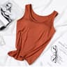 Womens BuiltIn Bra Padded Slim Fit Tank Top 8