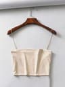 2024 Summer Sexy Elastic Cotton Crop Cami Tank Top For Women 6