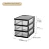 Clear Drawer Office Desktop Storage Box  Japanese Style Transparent Organizer For Cosmetics  Statio 7