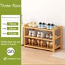 EcoTier Bamboo MultiLayer Shoe Rack  Modern Dustproof Entrance Storage Cabinet 6