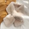Luxury Faux Rabbit Fur Cross Collar Scarf  Womens Thick Winter Furry Neck Warmer 18