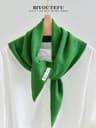 Australian Wool Knitted Triangle Scarf  Womens Warm Autumn Winter Neck Shawl 11