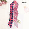 Horse Print Skinny Silk Scarf For Women  Luxury Designer Bag  Hair Tie Ribbon 23