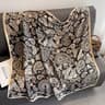 Luxury Horse Print Square Scarf For Women  Vintage SilkLike Animal Shawl Head Wrap 13