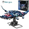 Manta Ray Robotic Fish Building Blocks  DIY Mechanical Model Tabletop Decoration For Kids 6