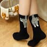 ALLTOOALL Cute 3D Cat Ball MidCalf Socks  Korean Style Funny Womens Crew Socks 7