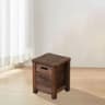 Nordic Solid Wood Storage Stool With Drawer  Square Entryway Shoe Bench  Bedside Table 8
