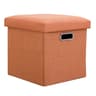 Folding Storage Ottoman Cube  Collapsible Footrest Stool With Padded Lid For Living Room  Dorm 11