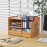 MultiLayer Desktop Storage Box With Lock  Office File Drawer  Workstation Organizer Rack 12