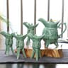 ImperialCharm Retro Ceramic Baijiu Wine Set  One Catty Pot With 12 Cups Gift Box Edition 6