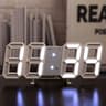 3D LED Digital Wall Clock With Night Mode  Modern USB Powered Room Decor Clock 6