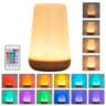 GGbingo RGB Touch Control LED Night Light  13 Color Changing Dimmable Bedside Lamp With Remote 7