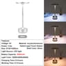 Rechargeable Wireless LED Table Lamp  Touch Sensor Dimmable Restaurant  Bedside Desk Light 11
