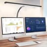 Double Head LED Desk Lamp With Clamp  Stepless Dimmable EyeCaring Monitor Reading Light 8