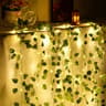 LED Ivy Vine String Lights  Artificial Green Leaf Garland For Bedroom  Wedding Decor 9