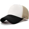 ColorBlock Mesh Trucker Baseball Cap  Breathable FivePanel Adjustable Snapback Hat 9