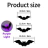 LED GlowintheDark 3D Bat Wall Stickers  Halloween LightUp Bat Decor Set 36pcs 6