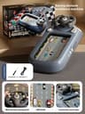 Interactive Kids Steering Wheel Racing Simulator Toy With Sound  Lights Driving Game Console For Ch 9