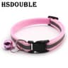 2Pack Reflective Adjustable Cat  Small Dog Collar With Bell  Safety Pet Collar Set 11