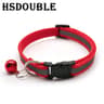 2Pack Reflective Adjustable Cat  Small Dog Collar With Bell  Safety Pet Collar Set 12