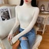 Autumn Winter Womens Ribbed Turtleneck Knit Sweater  Slim Fit Soft Warm Pullover 17