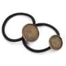 DIY Scrunchie Base With Round Cabochon Bracket  10pcs Metal Hair Accessory Making Kit 7
