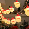 49 Ft Santa Claus LED String Lights  Battery Powered Christmas Fairy Garland Decoration 7