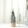 Snow Flocked Mini Cedar Christmas Tree  PE Simulation Desktop Holiday Decoration 7
