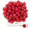 Mini Artificial Christmas Berry Decorations  Red Gold  Silver Fake Cherry Berries For DIY Wreaths   6