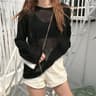 Korean Sheer Long Sleeve TShirt  Womens Loose SunProtective Ulzzang Summer Tee 6