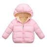 Kids Plush Fur Hooded Winter Jacket  Thick Warm CottonPadded Coat For Boys  Girls 36Y 10