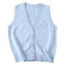 Japanese JK School Uniform Knit Vest Cardigan  Korean Gyaru Style Student Sweater For Women 6