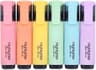 Pastel Chisel Tip Highlighter Marker Set  6 Soft Color Study  Office Highlight Pens 6