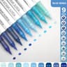 9Piece Acrylic Brush Marker Set  Professional Ink Control Art Pens For Painting  Sketching 12